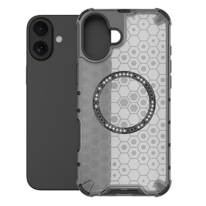 MagSafe tok Apple iPhone 16-hoz, Techsuit, HoneyComb Shield, Fekete