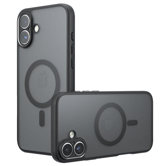 MagSafe tok Apple iPhone 16-hoz, Techsuit, PureFrost, Fekete Szatén