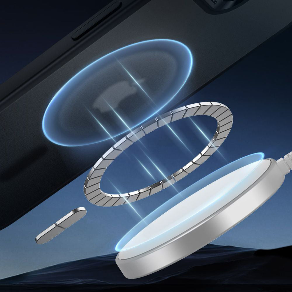 MagSafe tok Apple iPhone 17e / 16e készülékhez, ESR, Classic Hybrid, Szatén Fekete