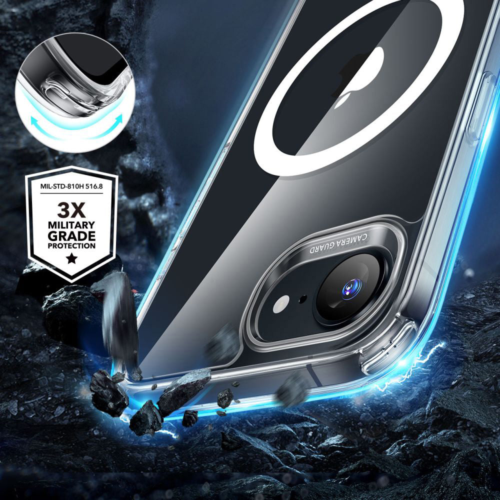 MagSafe tok Apple iPhone 17e / 16e készülékhez, ESR, Classic Hybrid, Átlátszó