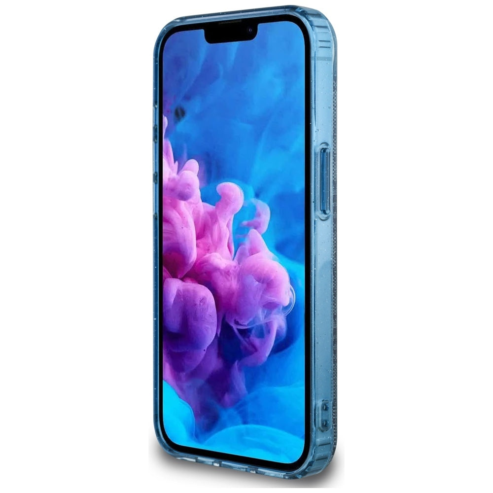 MagSafe tok Apple iPhone 16e-hez, Guess, IML Glitter 4G Circle Triangle, Kék