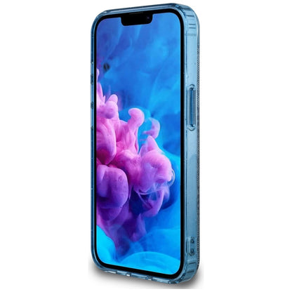 MagSafe tok Apple iPhone 16e-hez, Guess, IML Glitter 4G Circle Triangle, Kék