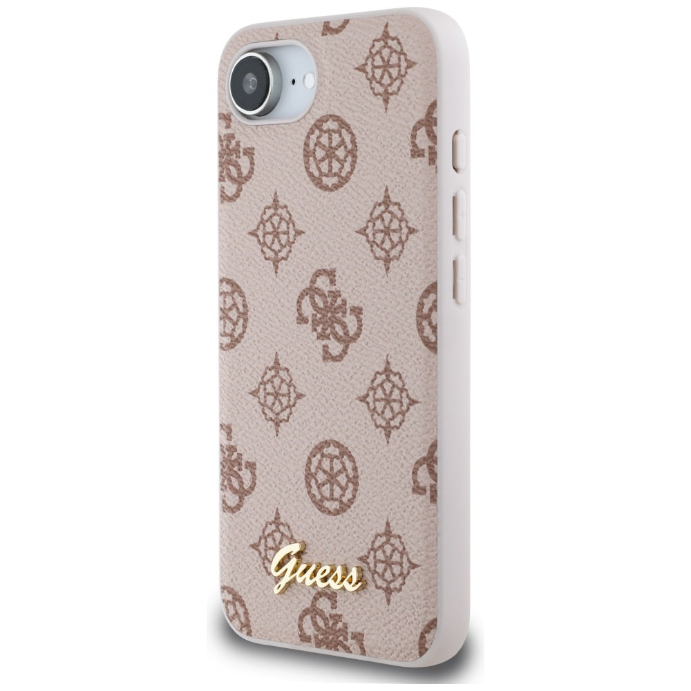MagSafe tok Apple iPhone 16e-hez, Guess, Peony Script, Barna