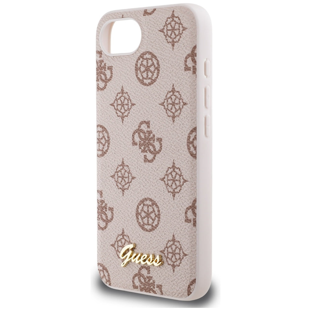 MagSafe tok Apple iPhone 16e-hez, Guess, Peony Script, Barna