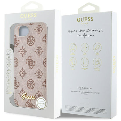 MagSafe tok Apple iPhone 16e-hez, Guess, Peony Script, Barna