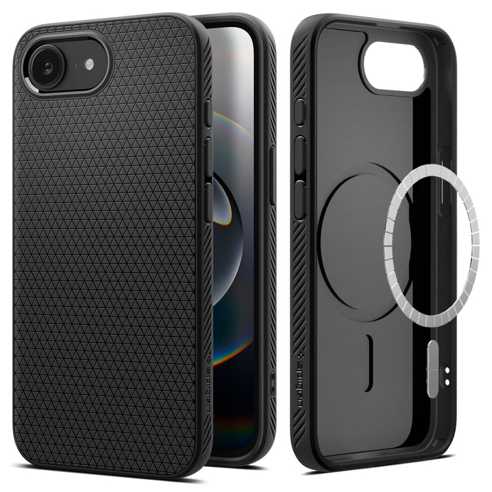 MagSafe Case for Apple iPhone 17e / 16e, Spigen, Liquid Air, Matte Black
