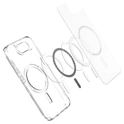 MagSafe tok Apple iPhone 17e / 16e készülékhez, Spigen, Ultra Hybrid, Szatén Fehér