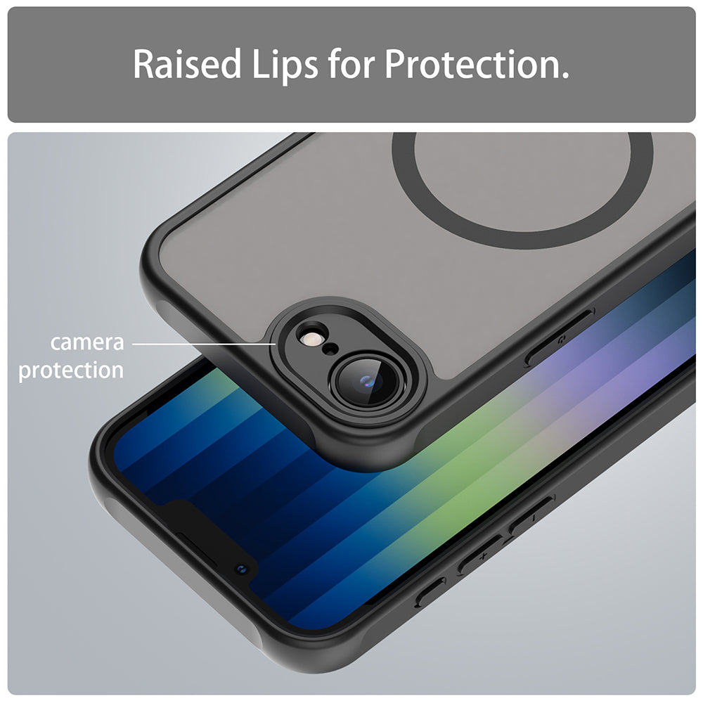 MagSafe Case for Apple iPhone 17e / 16e, Techsuit, HaloFrost II, Black
