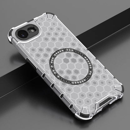 MagSafe tok Apple iPhone 17e / 16e-hez, Techsuit, HoneyComb Shield, Fehér