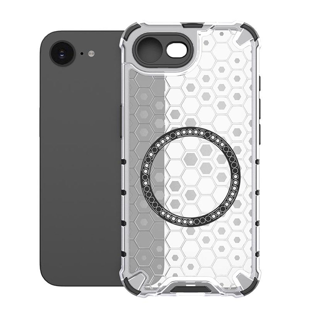 MagSafe tok Apple iPhone 17e / 16e-hez, Techsuit, HoneyComb Shield, Fehér