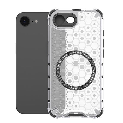 MagSafe tok Apple iPhone 17e / 16e-hez, Techsuit, HoneyComb Shield, Fehér