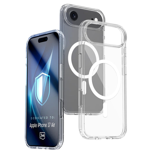 MagSafe tok Apple iPhone 17 Air-hez, 3MK, Armor MagCase, Átlátszó