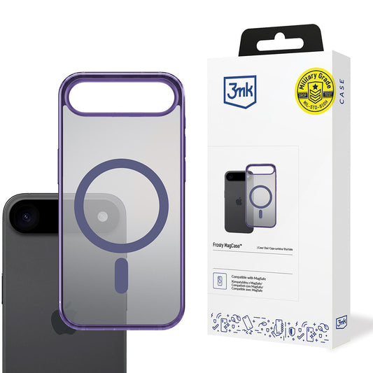 MagSafe tok Apple iPhone 17 Air-hez, 3MK, Frosty MagCase, Lila