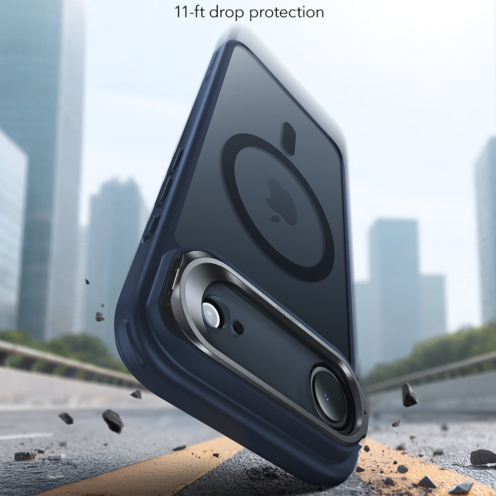 MagSafe tok Apple iPhone 17 Air-hez, ESR, Classic Hybrid Kickstand, Szaténkék