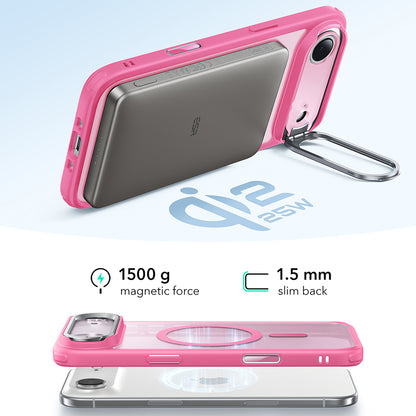 MagSafe tok Apple iPhone 17 Air-hez, ESR, Classic Hybrid Kickstand, Szatén Rózsaszín