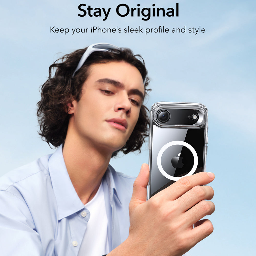 MagSafe tok Apple iPhone 17 Air-hez, ESR, Classic Hybrid Kickstand, Átlátszó