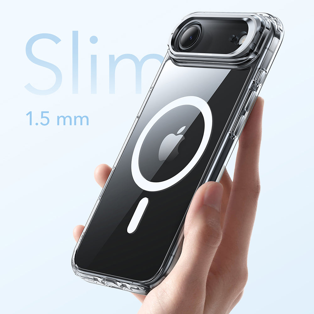 MagSafe tok Apple iPhone 17 Air-hez, ESR, Classic Hybrid Kickstand, Átlátszó