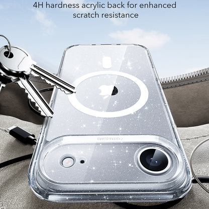 MagSafe tok Apple iPhone 17 Air-hez, ESR, Classic Hybrid Shimmer, Átlátszó