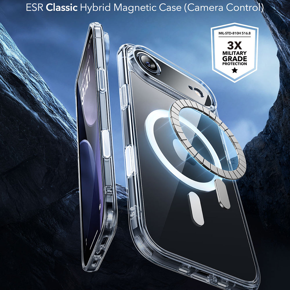 MagSafe tok Apple iPhone 17 Air-hez, ESR, Classic Hybrid, Átlátszó