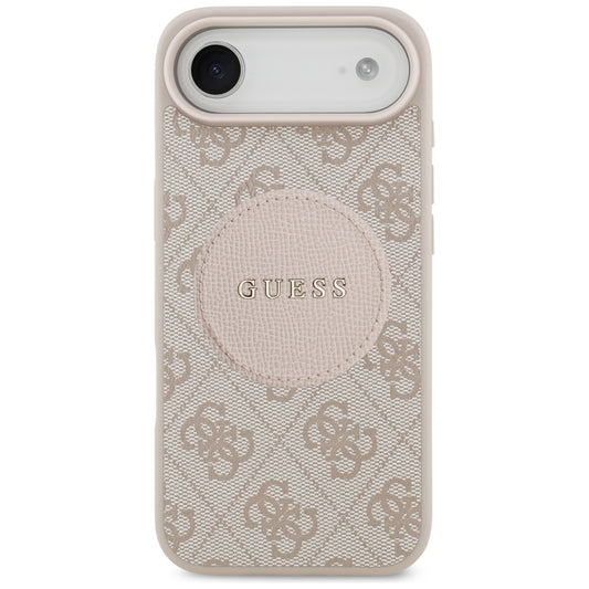 MagSafe Case for Apple iPhone 17 Air, Guess, 4G Circle Classic Logo, Pink