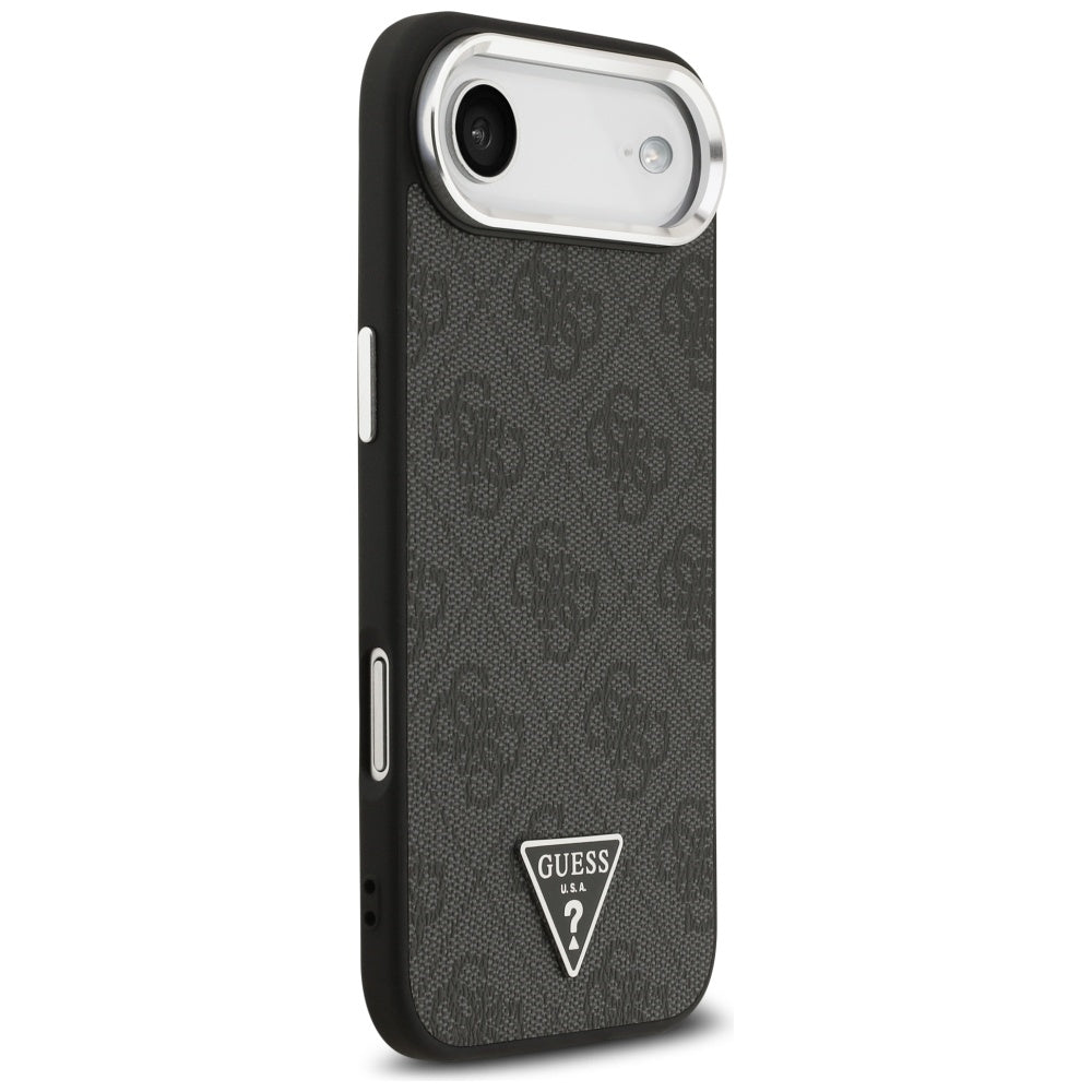 MagSafe tok Apple iPhone 17 Air-hez, Guess, 4G Triangle Logo, Fekete-Ezüst