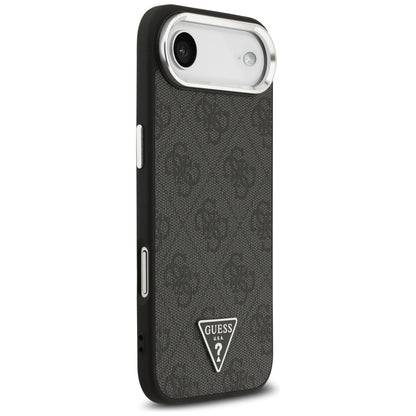 MagSafe tok Apple iPhone 17 Air-hez, Guess, 4G Triangle Logo, Fekete-Ezüst