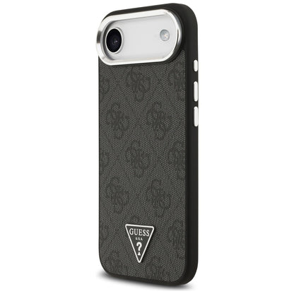 MagSafe tok Apple iPhone 17 Air-hez, Guess, 4G Triangle Logo, Fekete-Ezüst