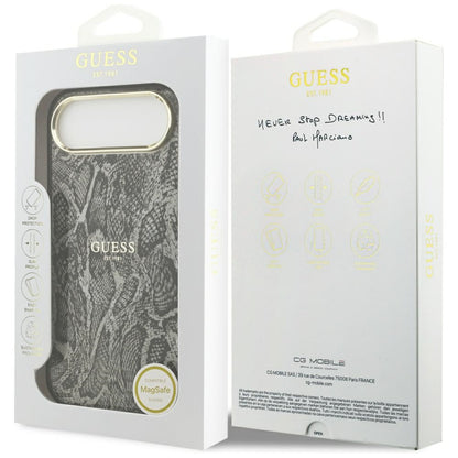 MagSafe tok Apple iPhone 17 Air-hez, Guess, Python minta, Fekete