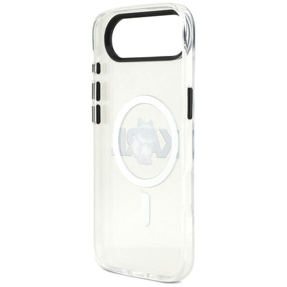 MagSafe Case for Apple iPhone 17 Air, Karl Lagerfeld, IML Sketch Logo Choupette, Transparent
