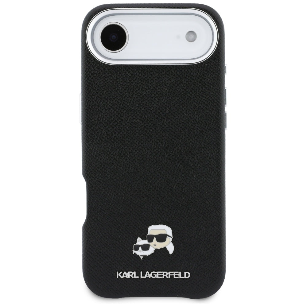 MagSafe tok Apple iPhone 17 Air-hez, Karl Lagerfeld, Karl & Choupette Head's Pin, Fekete
