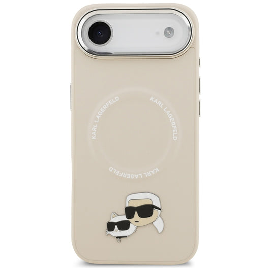 MagSafe tok Apple iPhone 17 Air-hoz, Karl Lagerfeld, Karl & Choupette Pins, Bézs