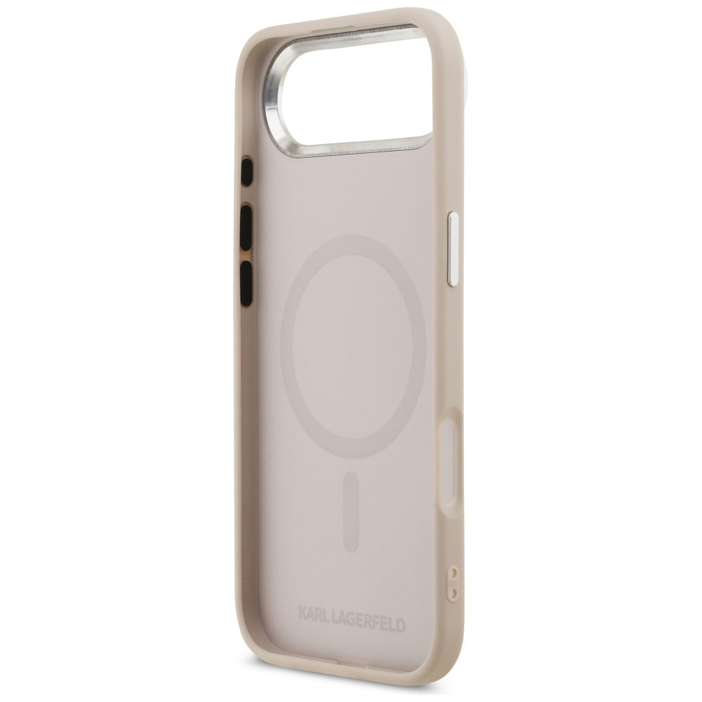 MagSafe tok Apple iPhone 17 Air-hez, Karl Lagerfeld, Karl & Choupette Pins, Rózsaszín