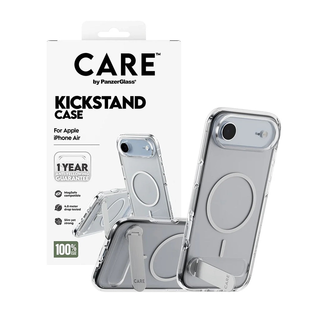 MagSafe tok Apple iPhone 17 Air-hez, PanzerGlass, Állványos funkció, Átlátszó