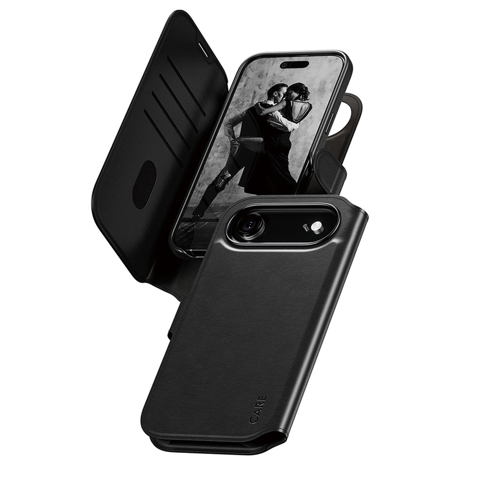 MagSafe tok Apple iPhone 17 Air-hez, PanzerGlass, Care Feature Tango Two-in-One, Fekete