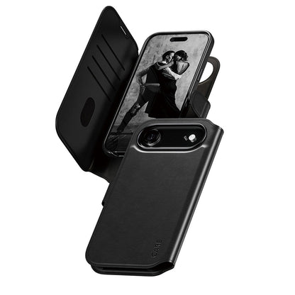 MagSafe tok Apple iPhone 17 Air-hez, PanzerGlass, Care Feature Tango Two-in-One, Fekete
