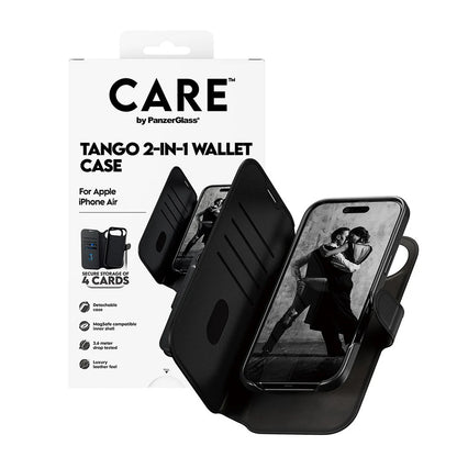 MagSafe tok Apple iPhone 17 Air-hez, PanzerGlass, Care Feature Tango Two-in-One, Fekete