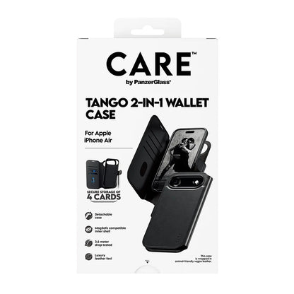 MagSafe tok Apple iPhone 17 Air-hez, PanzerGlass, Care Feature Tango Two-in-One, Fekete