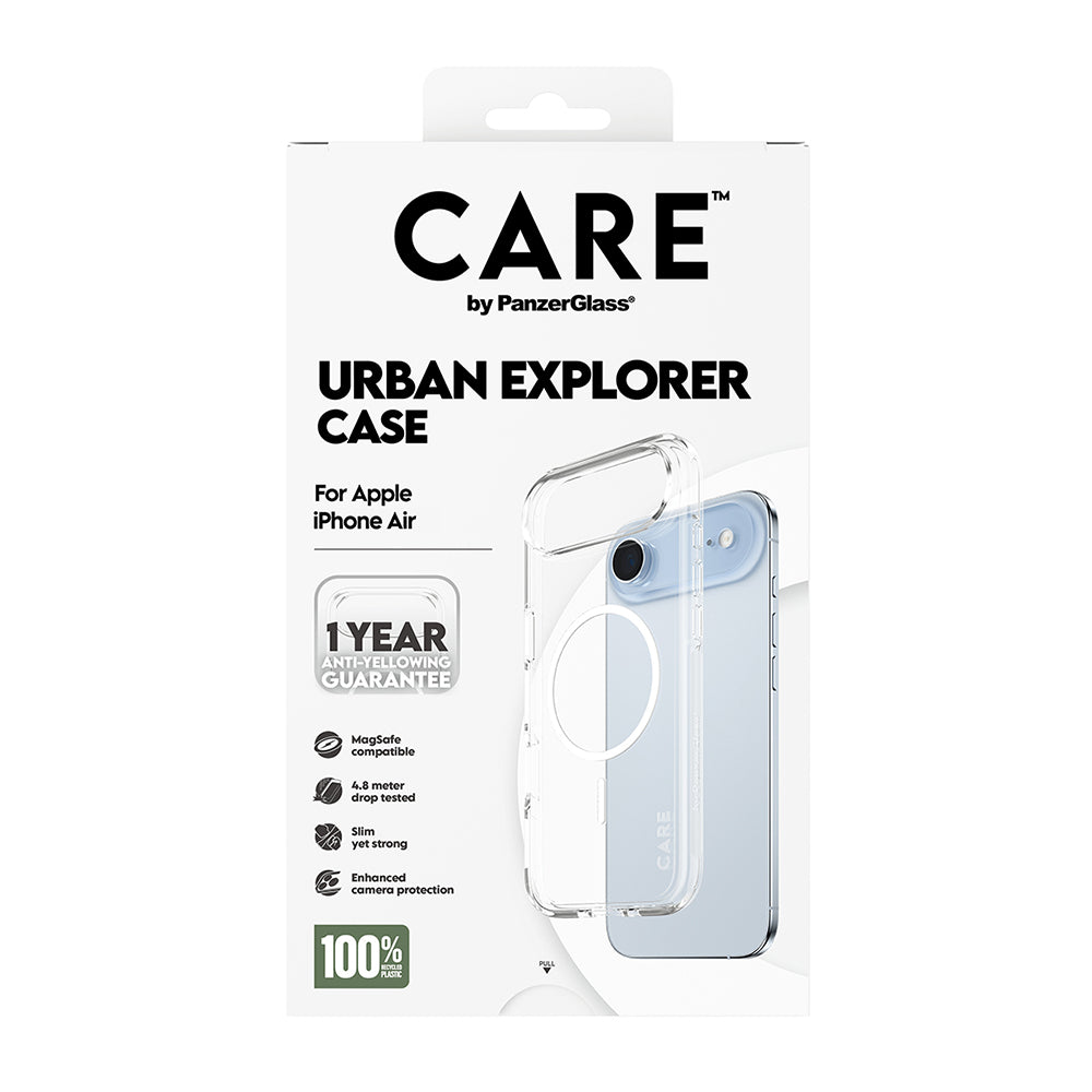 MagSafe tok Apple iPhone 17 Air-hez, PanzerGlass, Care Urban Explorer, Átlátszó Fehér