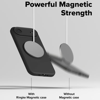 MagSafe tok Apple iPhone 17 Air-hez, Ringke, Szilikon, Fekete