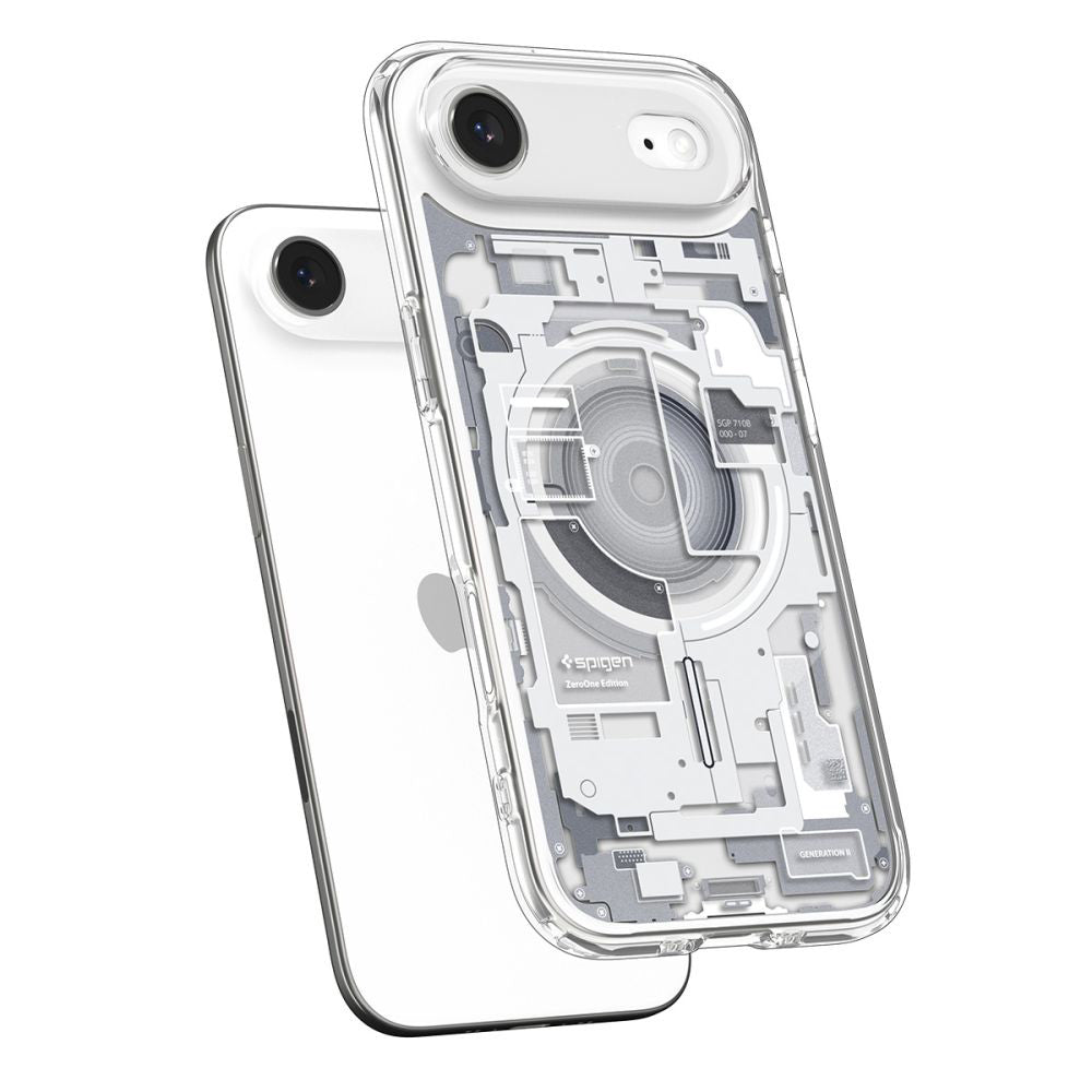 MagSafe tok Apple iPhone 17 Air-hez, Spigen, Ultra Hybrid Zero One, Fehér