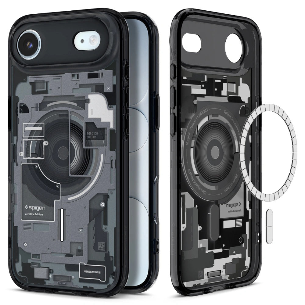 MagSafe Case for Apple iPhone 17 Air, Spigen, Ultra Hybrid Zero One, Black