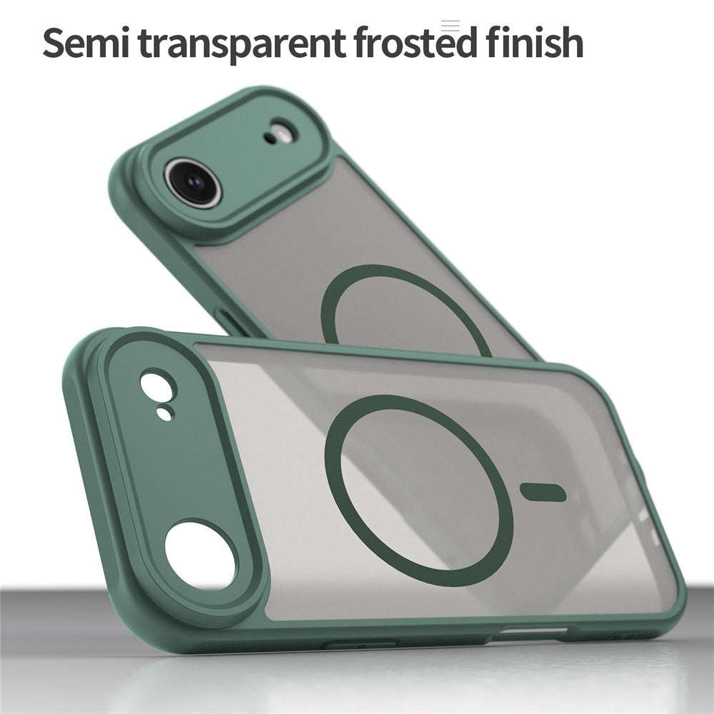 MagSafe tok Apple iPhone 17 Air-hez, Techsuit, HaloFrost II, Zöld
