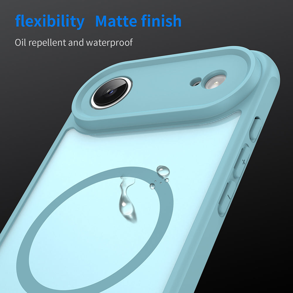 MagSafe tok Apple iPhone 17 Air-hez, Techsuit, HaloFrost II, Világoszöld
