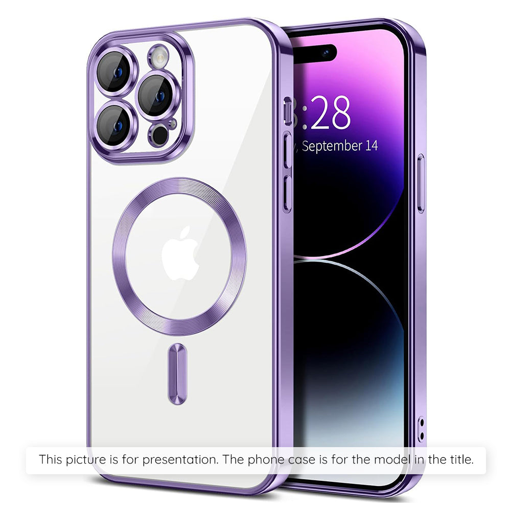 MagSafe tok Apple iPhone 17 Air-hez, Techsuit, Luxury Crystal, Világoslila