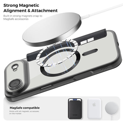 MagSafe tok Apple iPhone 17 Air-hez, Techsuit, SmartMag Book, Lila