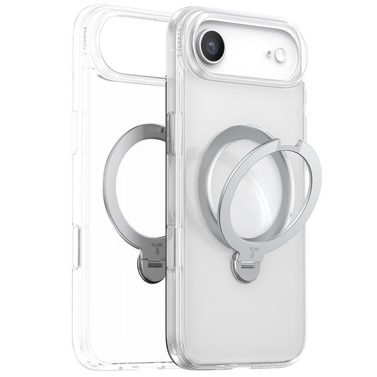 MagSafe tok Apple iPhone 17 Air-hez, Torras, Ostand Spin, Átlátszó