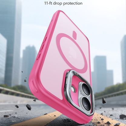 MagSafe tok Apple iPhone 17-hez, ESR, Classic Hybrid Kickstand, Szatén Rózsaszín