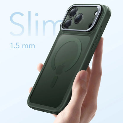 MagSafe tok Apple iPhone 17-hez, ESR, Classic Hybrid Kickstand, Szaténzöld