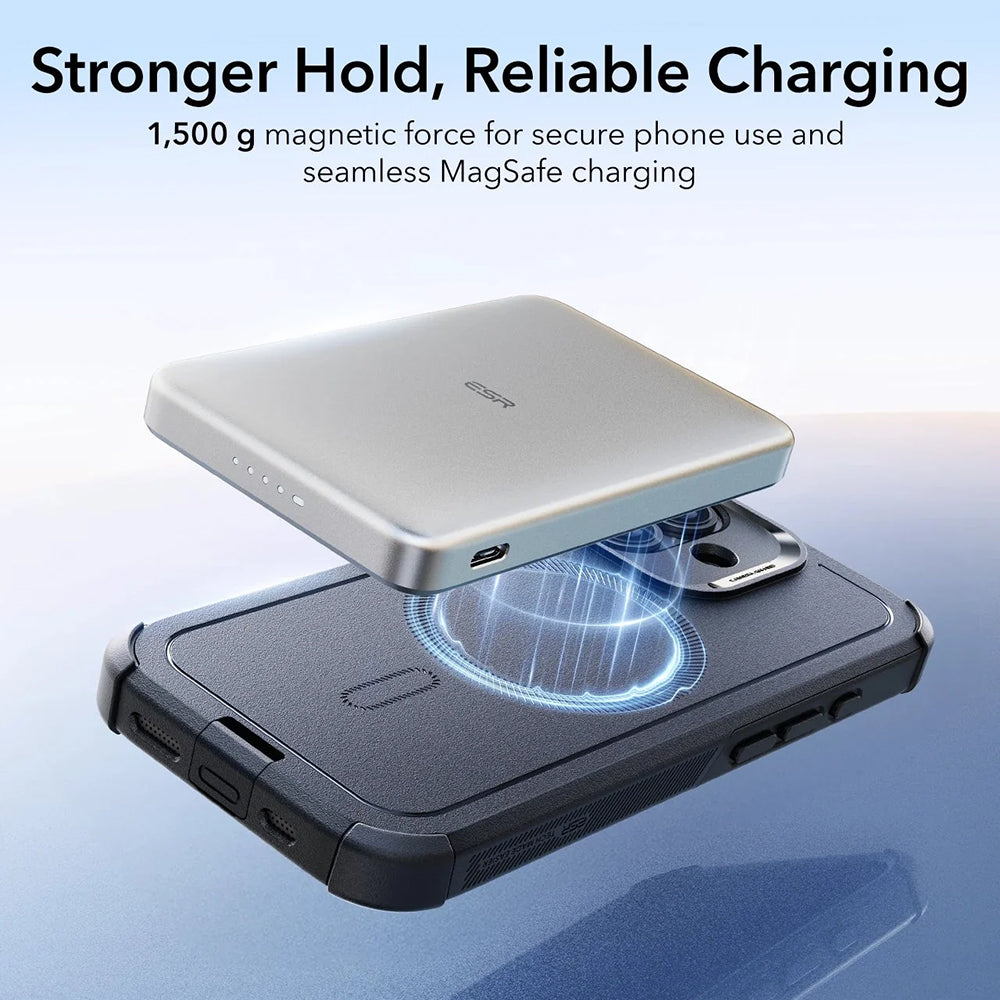 MagSafe tok Apple iPhone 17-hez, ESR, Cyber, Fekete