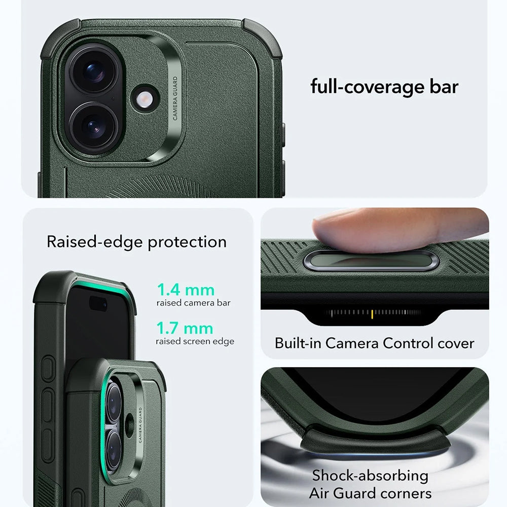 MagSafe tok Apple iPhone 17-hez, ESR, Cyber, Zöld